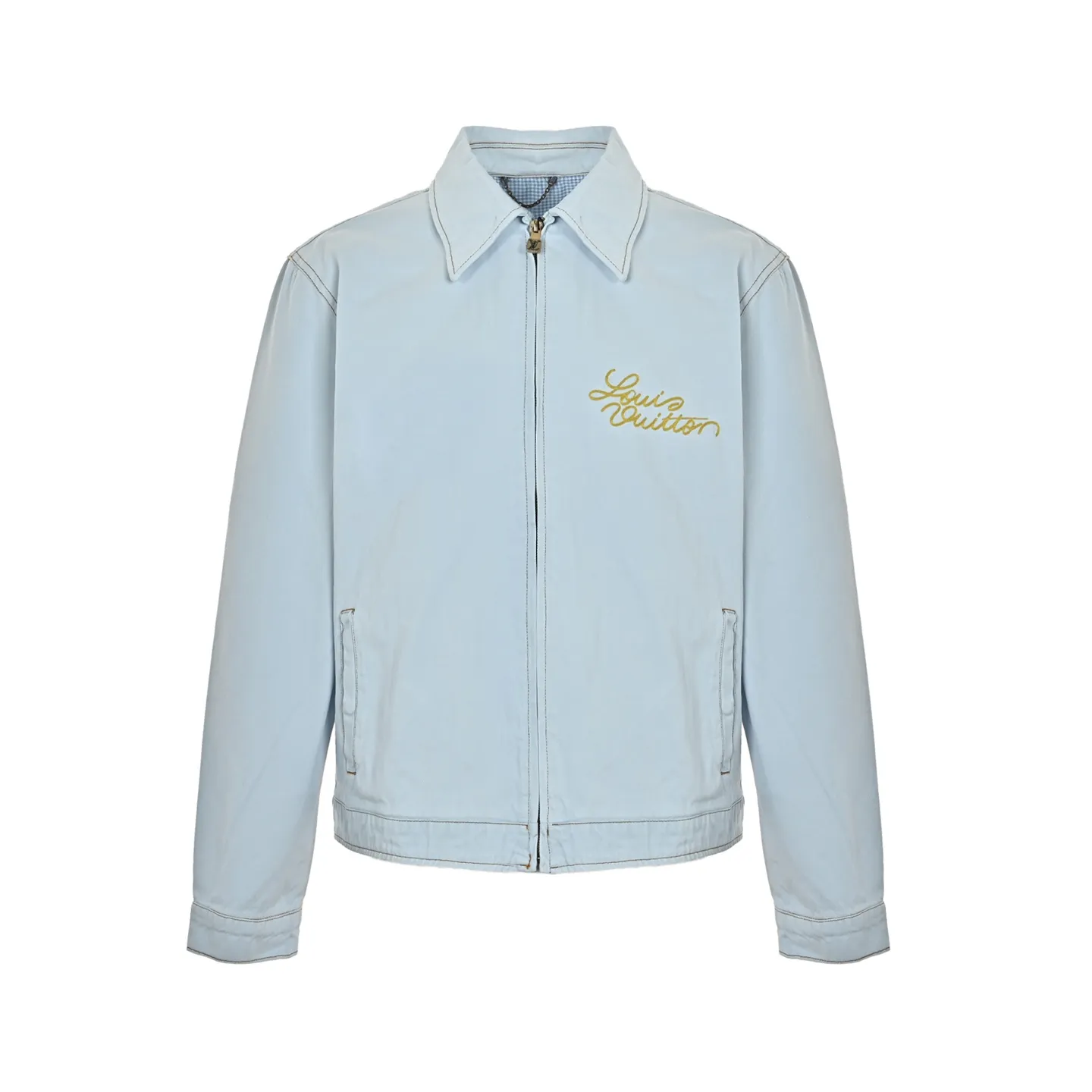 Louis Vuitton/Louis Vuitton Blooming floral embroidered denim jacket